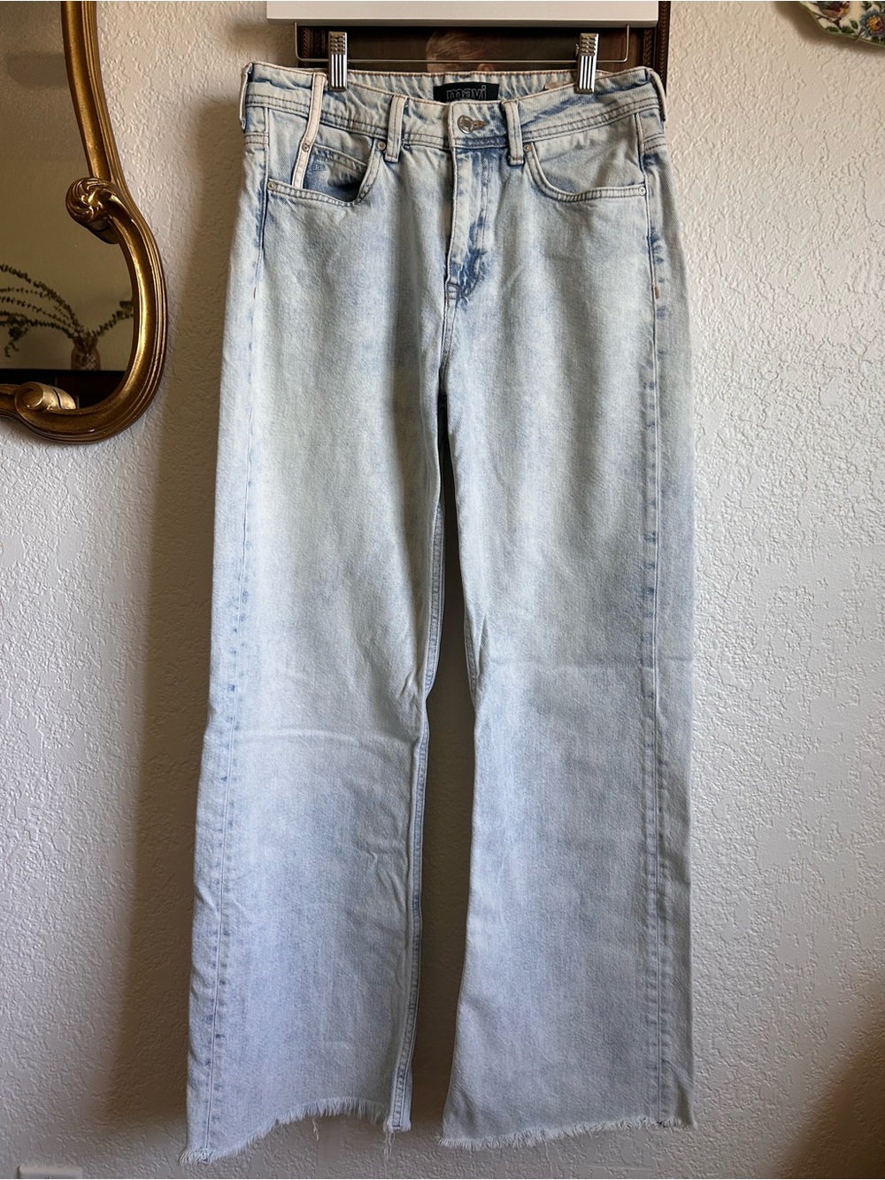MAVI Light Wash Wide Leg Jeans